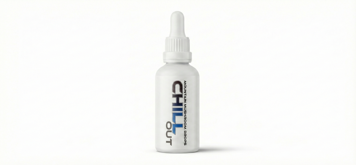 30ml Chill Out liquid Reishi Mushroom bottle