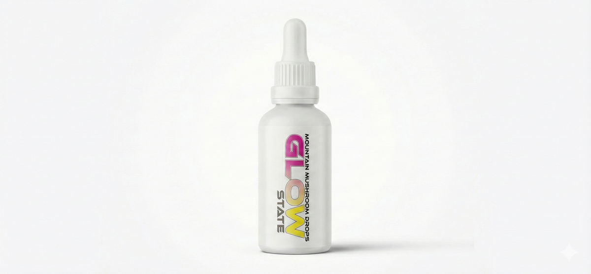 Glow State liquid Chaga mushroom dual extract 30ml bottle