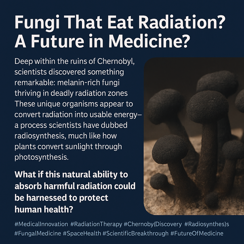 Fungi That Eat Radiation? Exploring the Medical Potential of Chernobyl’s Resilient Lifeform