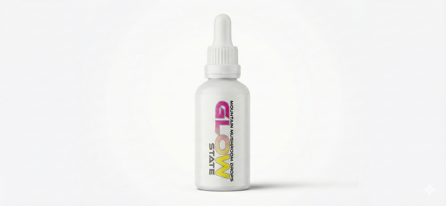 Glow State liquid Chaga mushroom dual extract 30ml bottle